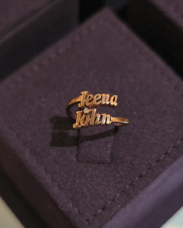 Engagement ring for men with name online